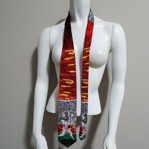 American Sports Baseball Scene Tie